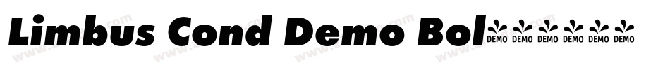 Limbus Cond Demo Bol字体转换